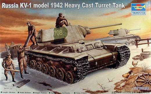 Trumpeter - KV-I model 1942 Heavy Cast Turret Tank