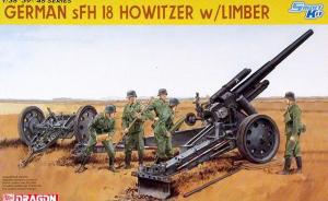 : German sFH 18 Howitzer with Limber