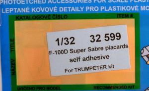 : F-100D Placards Self Adhesive