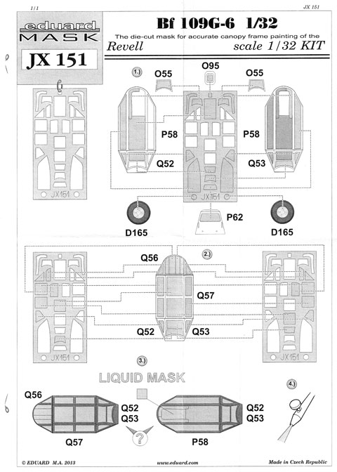 Eduard Mask - Bf 109G-6 Mask