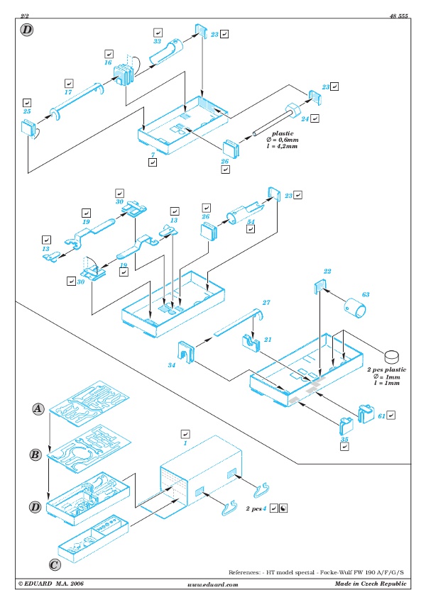 Eduard Ätzteile - Fw 190A/F tools & boxes