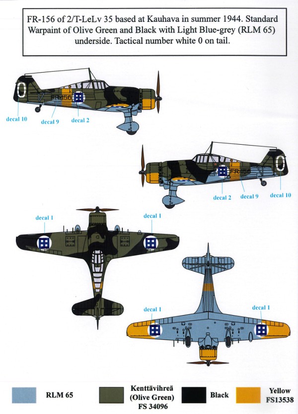 S.B.S Model - Fokker D.XXI (Twin Wasp Engine) in Finnish Service