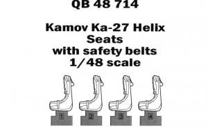 Bausatz: Kamov Ka-27 Helix seats with safety belts