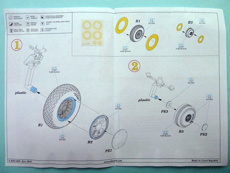 Eduard Brassin - P-47D wheels