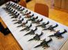 Jost S. und seine Wechselausstellung Bundeswehr-Jets, hier zahlreiche F-104 