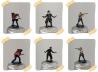 Die Figuren sind für ihr Alter extrem gut detailliert und wurden einigen Umbauten unterzogen - der Staubmantel z.B. entstand aus Papier und Weißleim.