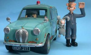 : Wallace und Gromit mit Anti-Pesto Van