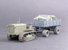 Russian ChTZ S-65 Tractor mit German 5 Tonnen Einheitsanhänger