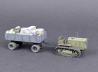 Russian ChTZ S-65 Tractor mit German 5 Tonnen Einheitsanhänger