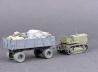 Russian ChTZ S-65 Tractor mit German 5 Tonnen Einheitsanhänger