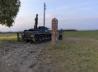 Blick auf die aus Holzstäbchen und Druckerpapier gebaute Grenzsäule, die mit Tamiya Buff eingestaubt wurde