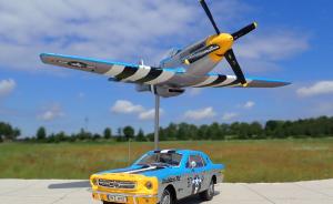 : P-51D Mustang „Louisiana Kid“ mit Ford Mustang 1964 Coupe