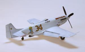 : Race Mustang P-51 #34 "Miss Foxy Lady" (White)