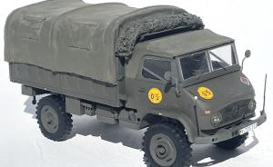 Galerie: Unimog S404 mit Pritsche-Verdeck geschlossen