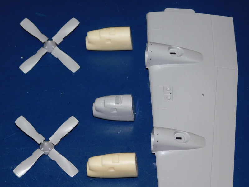 Umbau der vier Triebwerke mit dem Flightpath FP72103H Conversion Set - Teil 1