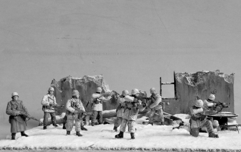 Deutsche Soldaten im Winter