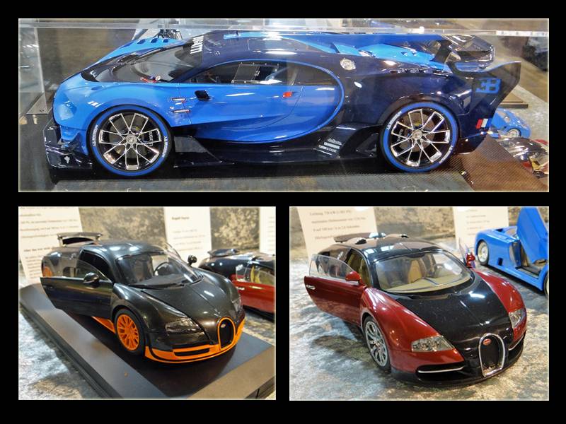 Oben: Das seltene Modell des Bugatti Chiron Vision GT in 1:8