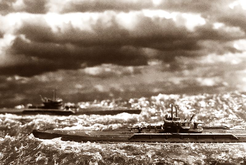 deutsche U-Boote auf hoher See