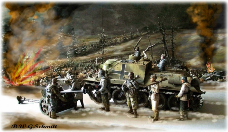 Den Beute-SU 85 hätte es fast erwischt