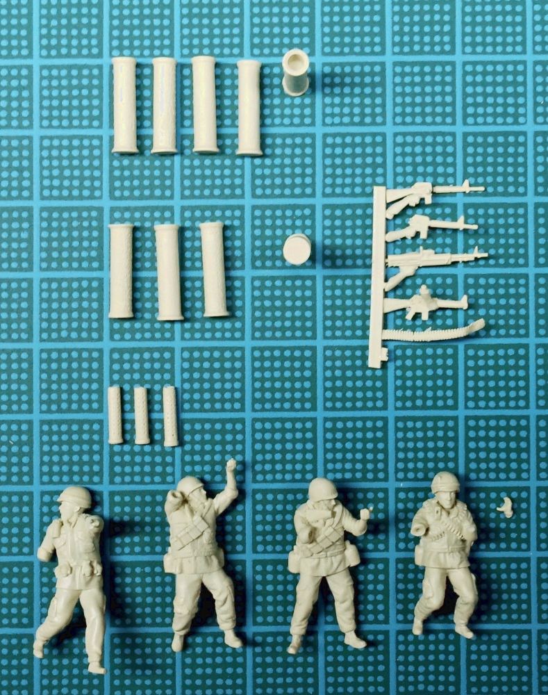 Das zuzüglich verwendete Munitions- und Figuren-Set