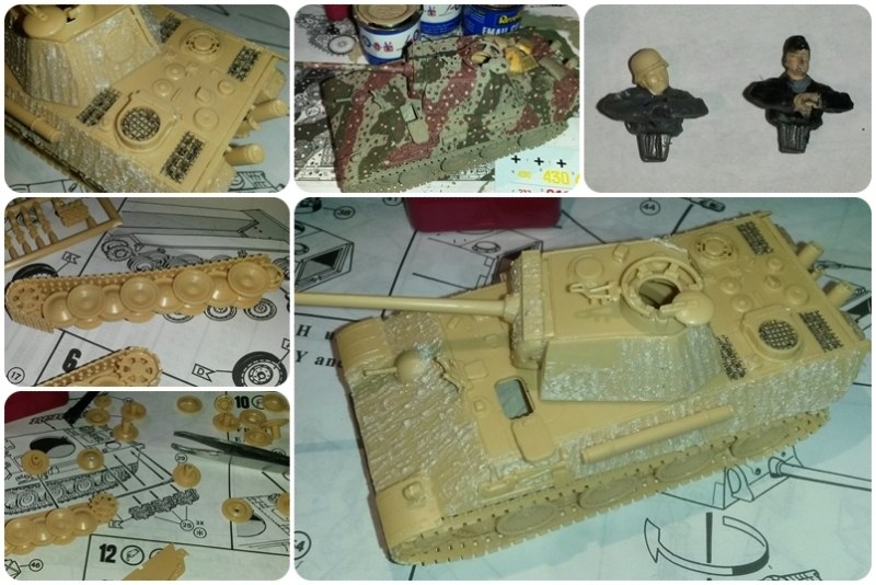 Einzelne Phasen des Baus des Panzerkampfwagen V Panther