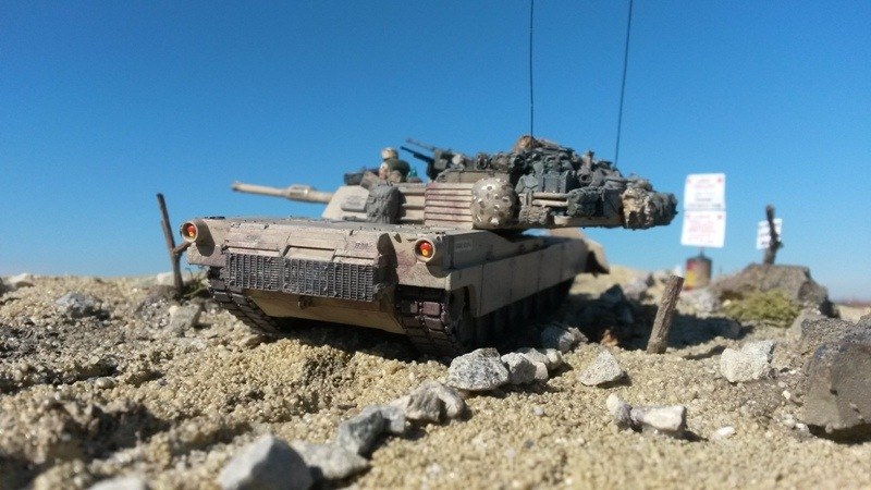 Voll bepackter Turmkorb des M1A1 Abrams