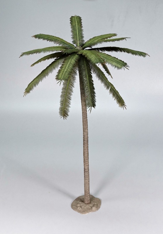 Die fertig gestaltete und bemalte Palme (Stamm von Preiser, Blätter von Fredericus Rex