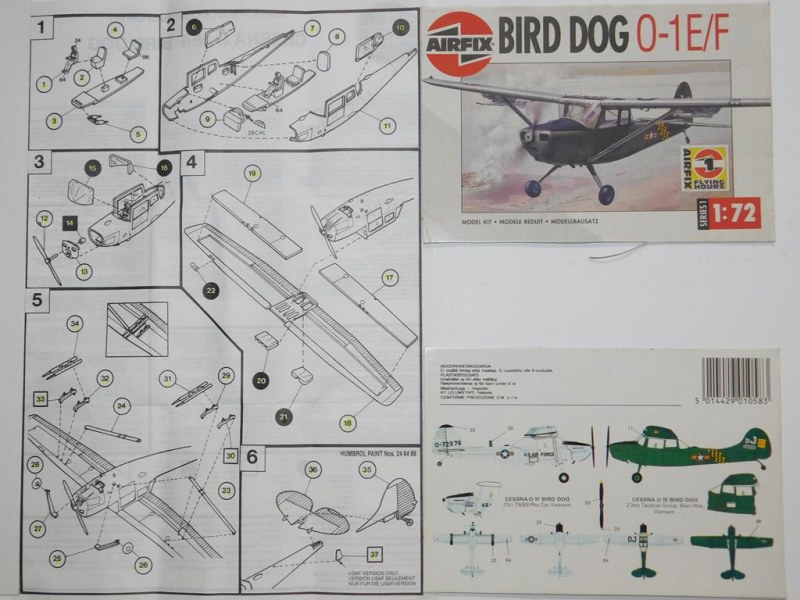 Airfix 01058 Bird Dog O-1E/F Bauanleitung
