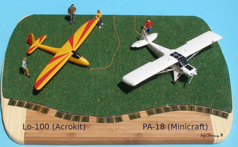 Ein Diorama, welches zum Geburtstag eines Fliegerkameraden gebaut wurde. Maßstab: 1:48.