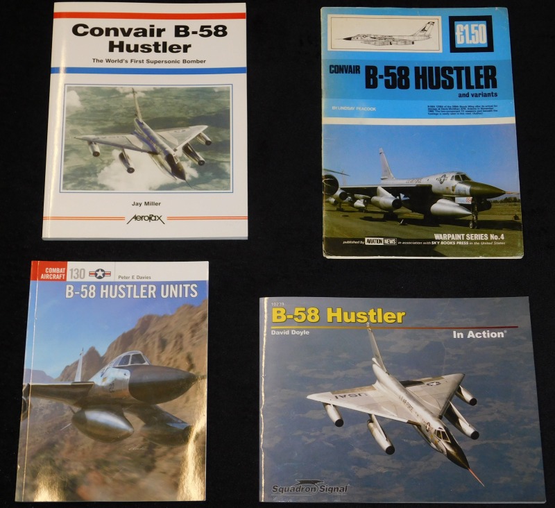 B-58 Hustler Fachliteratur mit Dokumentationen, Fotoreferenzen, Zeichnungen und Bauplänen