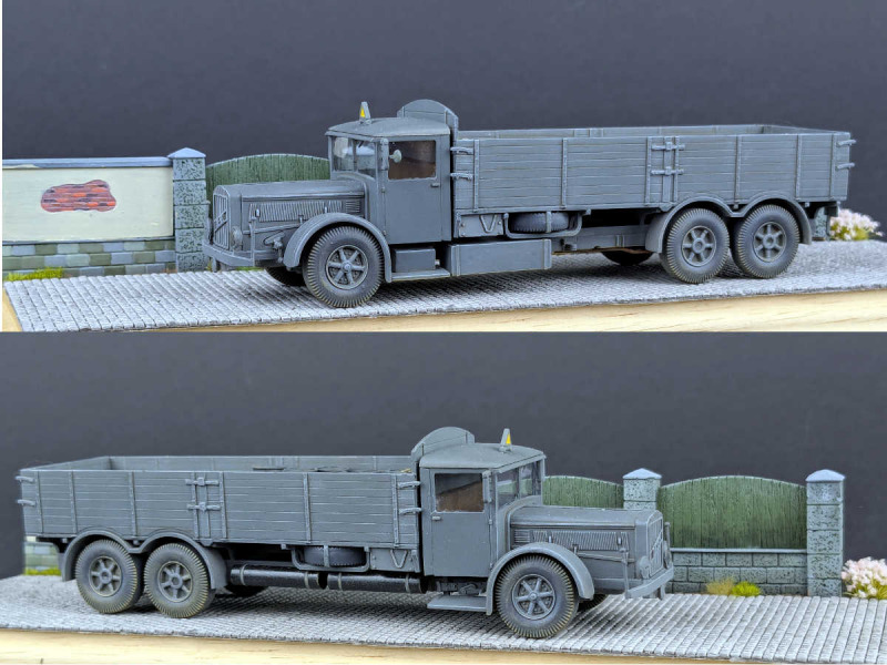VOMAG 8LR und 3-Achs 10 to. Trailer