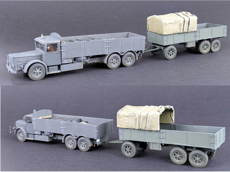 VOMAG 8LR und 3-Achs 10 to. Trailer