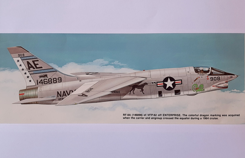 Vought RF-8A (F8U-1P) Crusader BuNo. 146889 - aviation art