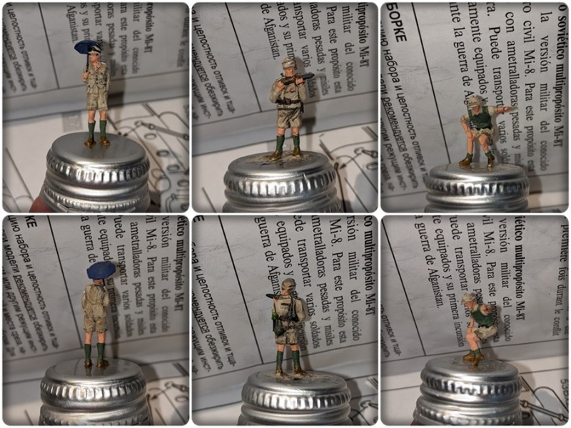 Die 1:72 Figuren stammen von Revell, D-Day Miniatures, Plastic Soldier und Preiser