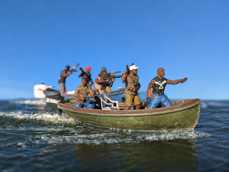 Zu den einschlägigen Geschäften zählen Lösegelderpressung, Raub und Piraterie