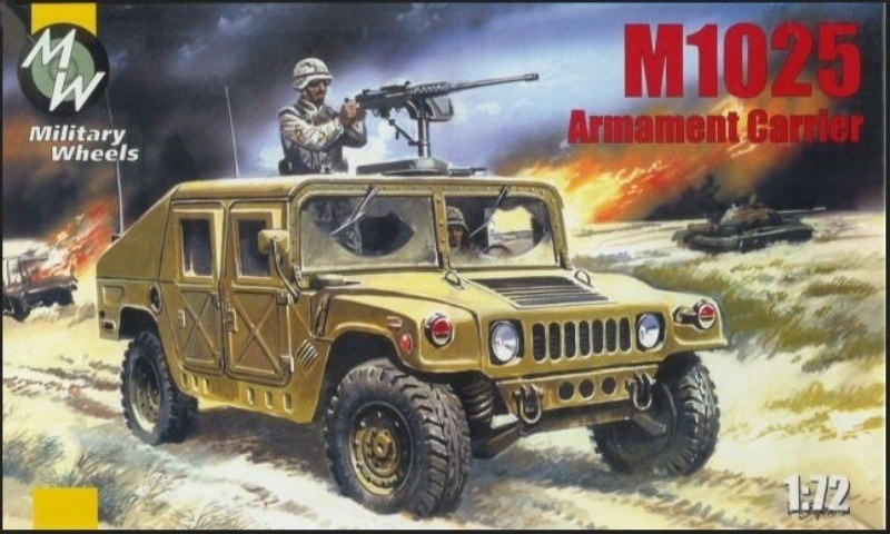 Gebaut wurde der HMMWV GMV Dumvee aus dem 1:72 Bausatz M1025 HMMWV der Firma Military Wheels...