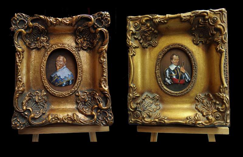 Das waren schon Goldmedaillen in Kulmbach (kein Wunder) Gustav Adolf und Wallenstein kommen aus Rolands eigener Offizin