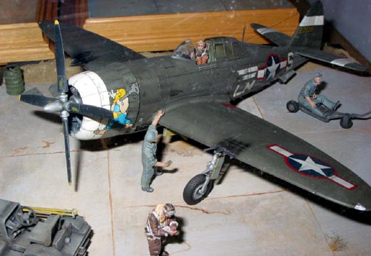 1:48: P-47 Razorbackdiorama