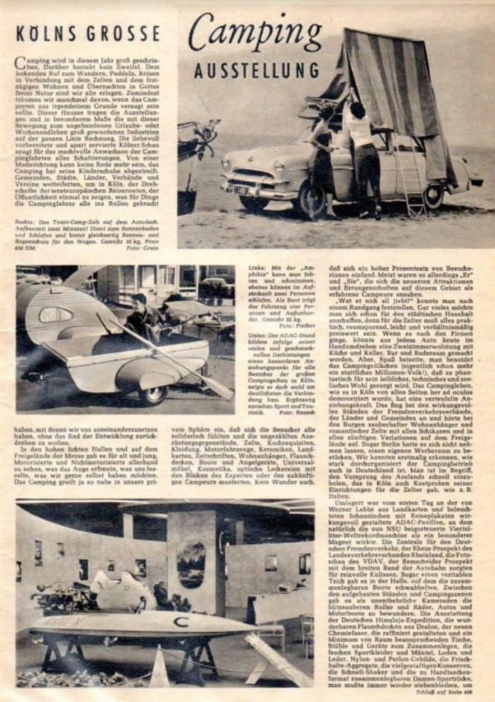BMW Isetta mit Wohnanhänger Piccolino
