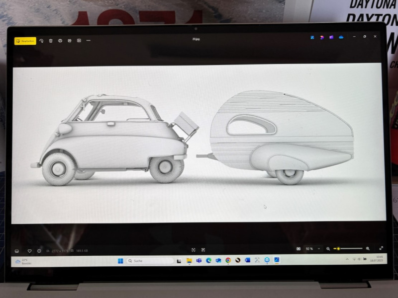 BMW Isetta mit Wohnanhänger Piccolino