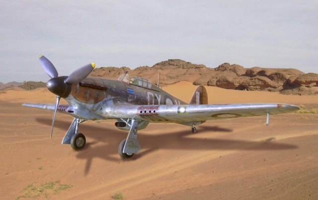 Revell Modell Hawker Hurricane Tropical PR Mk1 der RAAF in Libyen 1941
