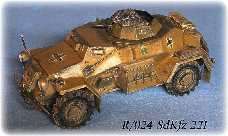 SdKfz 221 mit MG34 und kleinem Schutzgitter