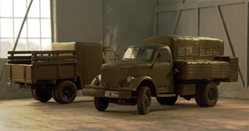 GAZ-51 UPG-250GM und PSG-65/130B, Military Wheels 1:72 von Roland ...