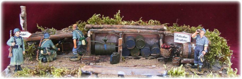 Felddepot 1941..…noch ausreichend Treibstoff gelagert und geschützt…