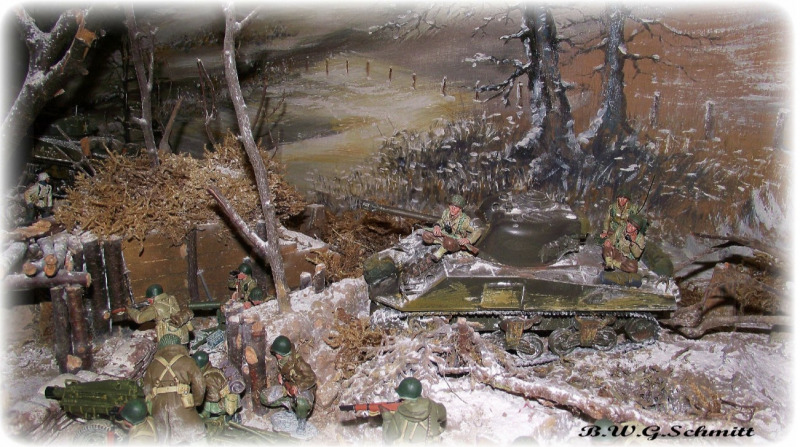 Felddepot und Winterdiorama Hürtgenwald