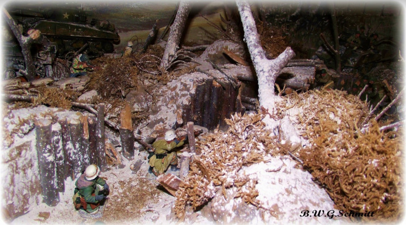 Felddepot und Winterdiorama Hürtgenwald