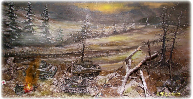 Felddepot und Winterdiorama Hürtgenwald