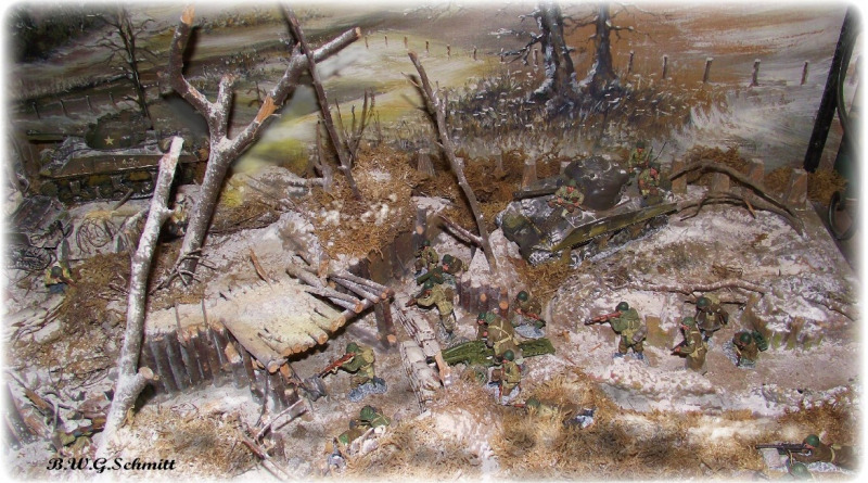 Felddepot und Winterdiorama Hürtgenwald