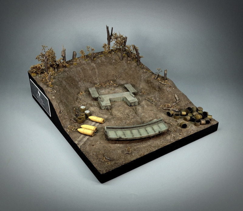 Das komplett fertige Diorama, noch ohne Geschütz und Zubehör