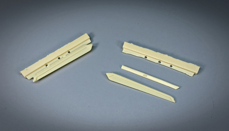 Die Seitenschürzen, die dementsprechend eingekürzt wurden